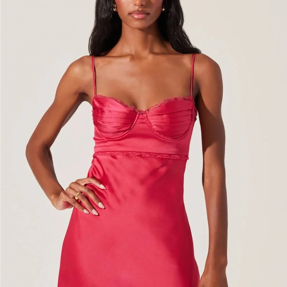 Astr The Label Florianne Satin Maxi Dress - Picture 3 of 3